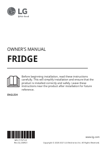 Manual LG GLM71MCCSX Refrigerator