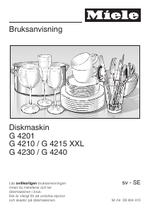 Bruksanvisning Miele G 4215 XXL Diskmaskin