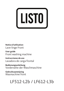 Manual Listo LF 512-L2b Washing Machine