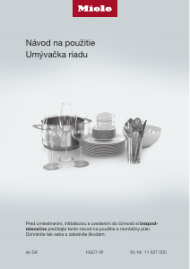 Návod Miele G 7165 SCVi XXL AutoDos Umývačka riadu