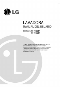 Manual de uso LG WF-T1122TP Lavadora
