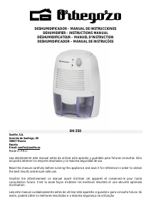 Manual Orbegozo DH 3000 Dehumidifier