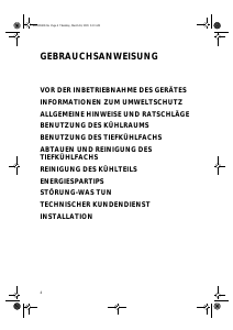 Bedienungsanleitung Bauknecht UVI 1340/A/1 Kühlschrank