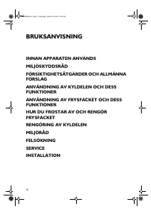 Bruksanvisning Bauknecht UVI 1340/A/1-LH Kylskåp