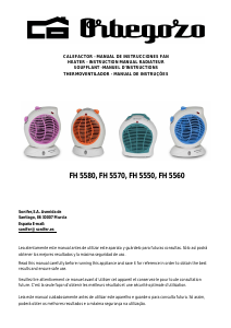 Manual Orbegozo FH 5035 Aquecedor