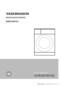 Bruksanvisning Grundig GWN 58672 C Vaskemaskin