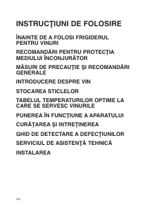 Manual Bauknecht KRIW 1230 Răcitor vin