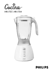 Kullanım kılavuzu Philips HR1754 Cucina Blender