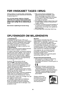 Brugsanvisning Bauknecht WLE 885 Vinkøleskab
