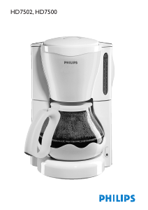 Brugsanvisning Philips HD7500 Kaffemaskine