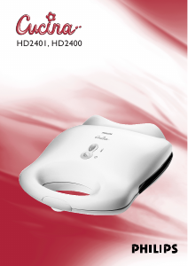 Handleiding Philips HD2400 Cucina Contactgrill