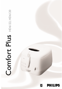 Manual Philips HD6120 Comfort Plus Fritadeira