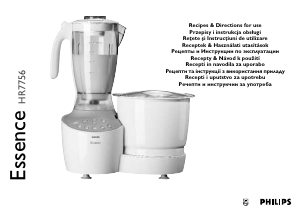 Manual Philips HR7756 Essence Food Processor