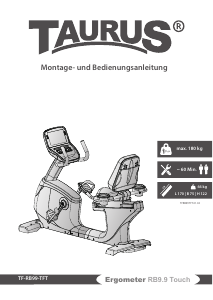 Bedienungsanleitung Taurus RB9.9 Touch Heimtrainer