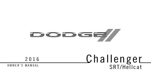 Handleiding Dodge Challenger SRT/Hellcat (2016)