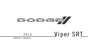 Handleiding Dodge Viper SRT (2015)