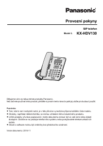 Manuál Panasonic KX-HDV130 Telefon