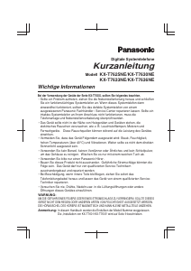 Bedienungsanleitung Panasonic KX-T7625 Telefon