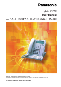 Manual Panasonic KX-TDA100NE Phone