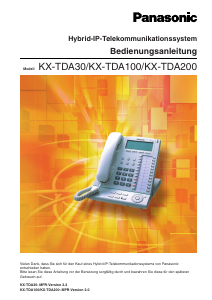 Bedienungsanleitung Panasonic KX-TDA30E Telefon