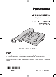 Priručnik Panasonic KX-TS580FX Telefon