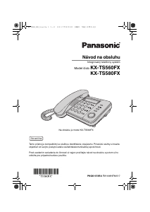 Kullanım kılavuzu Panasonic KX-TS580FX1 Telefon
