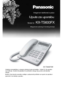 Priručnik Panasonic KX-TS600FXB Telefon