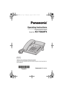 Handleiding Panasonic KX-TS820FX Telefoon