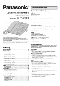 Priručnik Panasonic KX-TS880EX Telefon