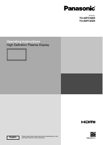 Handleiding Panasonic TH-42PF30ER Plasma monitor