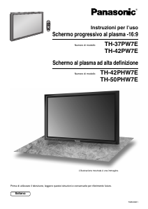 Manuale Panasonic TH-42PHW7EXJ Monitor plasma