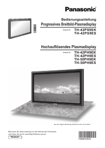 Bedienungsanleitung Panasonic TH-42PS9ES Plasma monitor