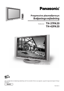 Brugsanvisning Panasonic TH-37PA20 Plasma TV