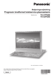Brugsanvisning Panasonic TH-37PG9E Plasma TV