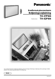 Brugsanvisning Panasonic TH-37PW4EX Plasma TV