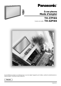 Mode d’emploi Panasonic TH-37PW4EX Téléviseur plasma