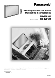 Manual de uso Panasonic TH-37PW4EX Televisor de plasma