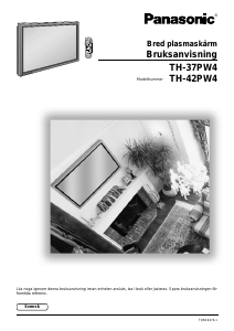 Bruksanvisning Panasonic TH-37PW4EX Plasma TV