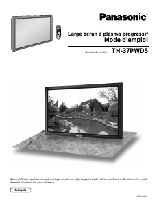 Mode d’emploi Panasonic TH-37PWD5UZ Téléviseur plasma