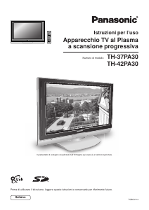 Manuale Panasonic TH-42PA30E Plasma televisore