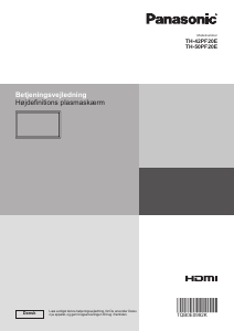 Brugsanvisning Panasonic TH-42PF20E Plasma TV