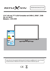 Bedienungsanleitung Reflexion LED-2465 LED fernseher