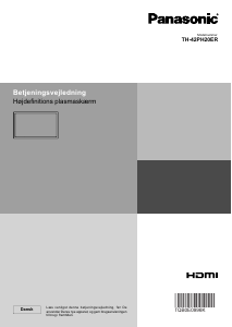 Brugsanvisning Panasonic TH-42PH20ER Plasma TV