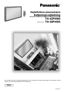 Brugsanvisning Panasonic TH-42PHW5EX Plasma TV