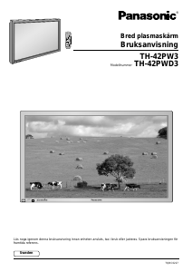 Bruksanvisning Panasonic TH-42PW3E Plasma TV