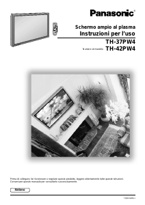 Manuale Panasonic TH-42PW4RZ Plasma televisore