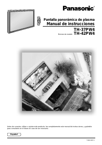 Manual de uso Panasonic TH-42PW4RZ Televisor de plasma