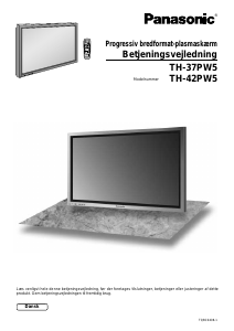 Brugsanvisning Panasonic TH-42PW5EX Plasma TV