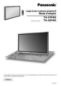 Mode d’emploi Panasonic TH-42PW5EX Téléviseur plasma