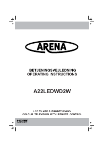 Handleiding Arena A22LEDWD2W LCD televisie